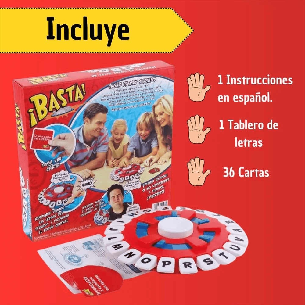 Juego De Mesa Basta Interactivo Palabras