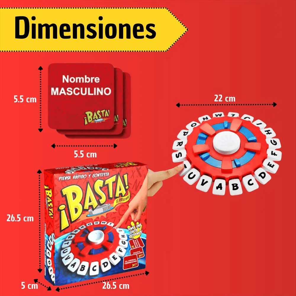 Juego De Mesa Basta Interactivo Palabras