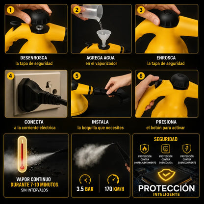SteamPro 9en1 Limpiador a Vapor