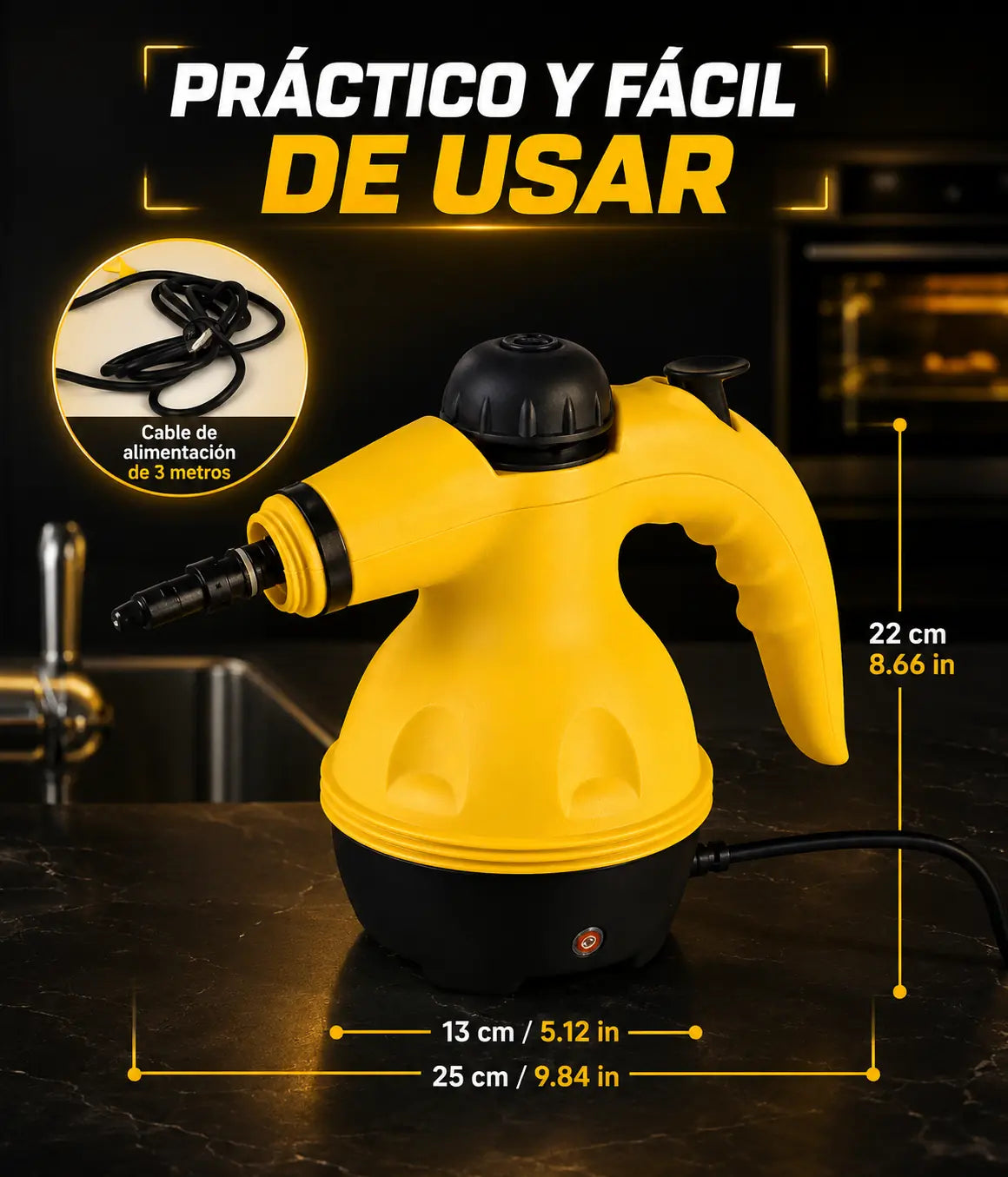 SteamPro 9en1 Limpiador a Vapor