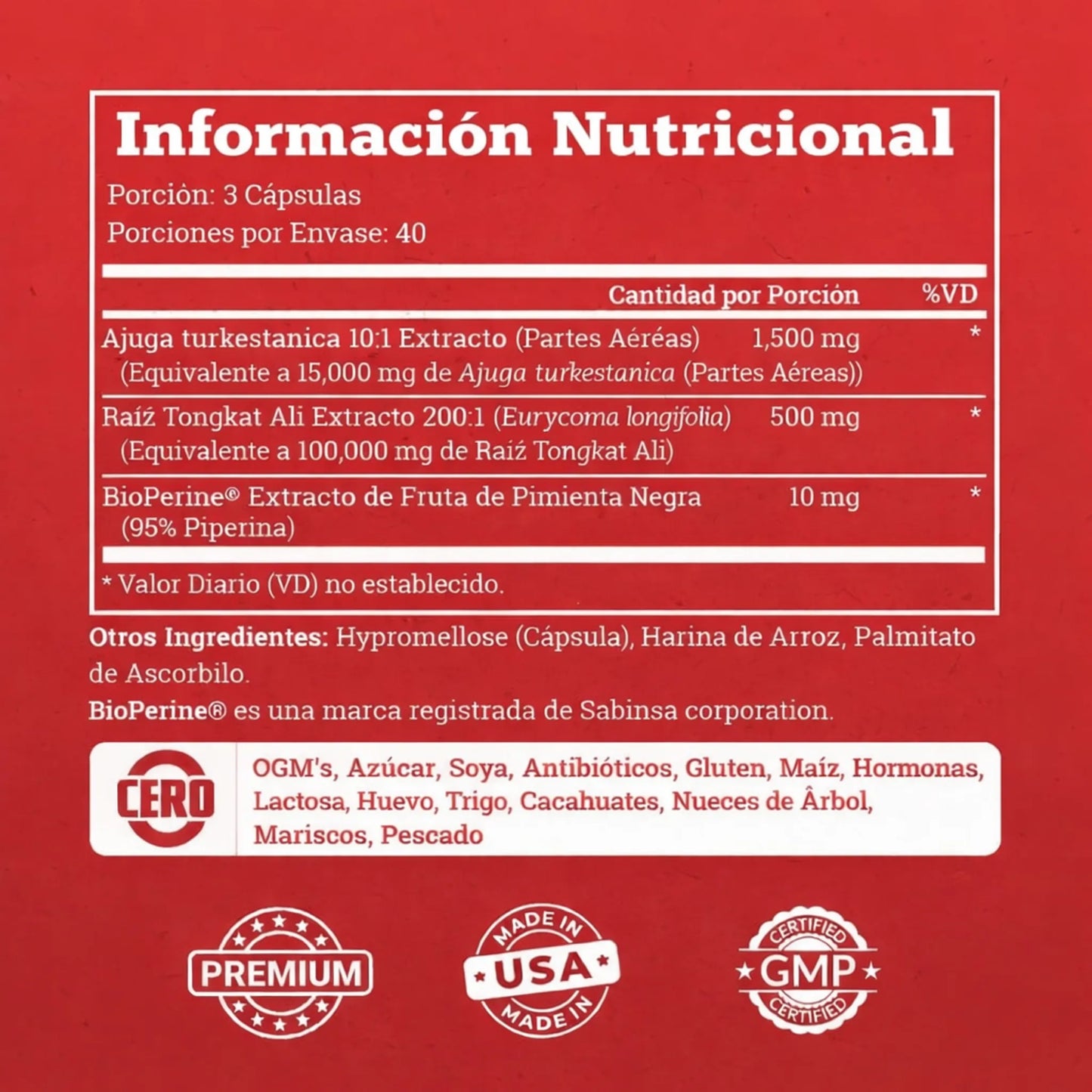 Turkesterone Testosterona