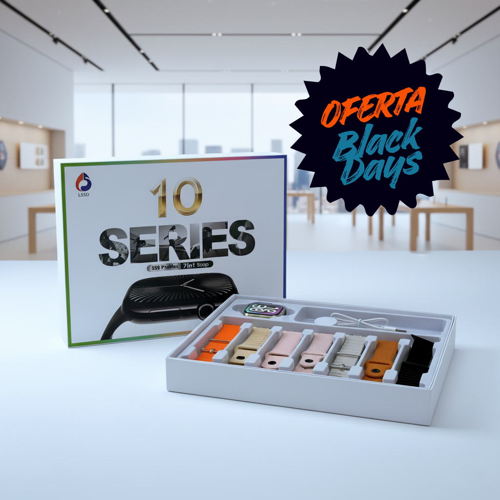 Smart Watch S30Pro Max (7 Manillas) "Edición Black Days"