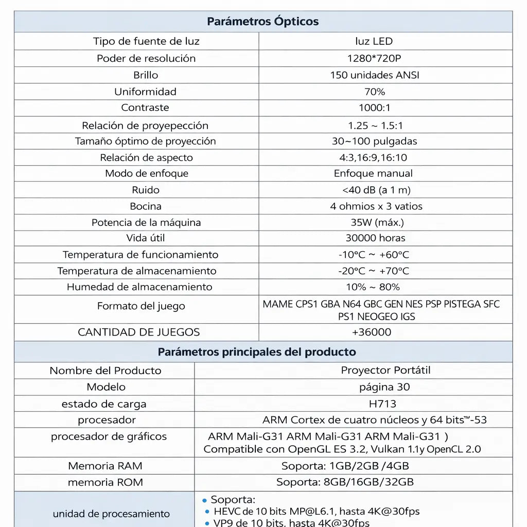 Proyector Inteligente P30Max