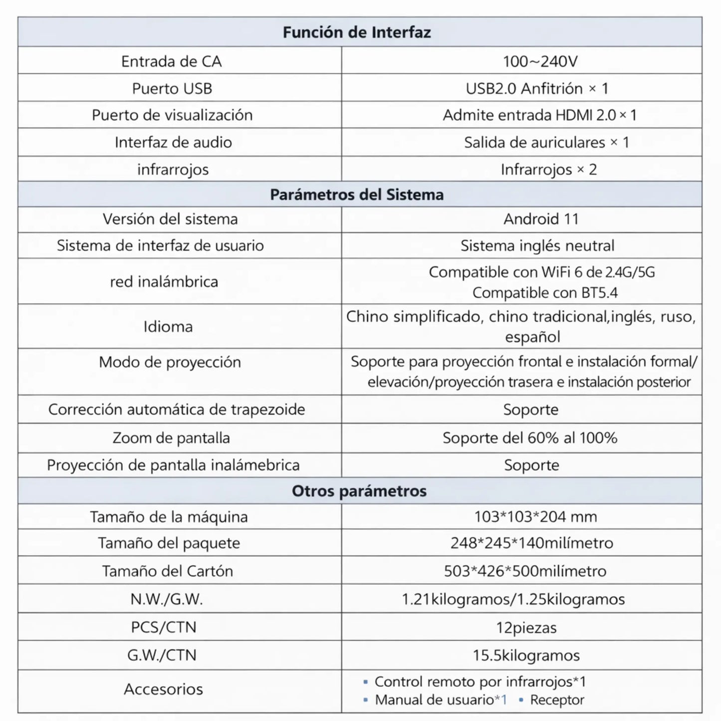 Proyector Inteligente P30Max